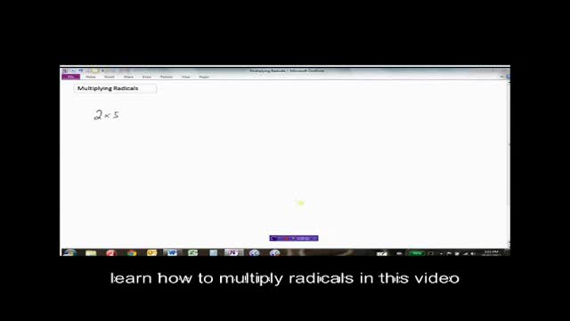 PreCalc11: LG9- Multiplying Radicals