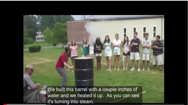 55 Gallon Steel Drum Can Crush