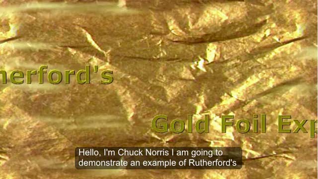 Rutherford's Gold Foil Experiment - Halo 3 style